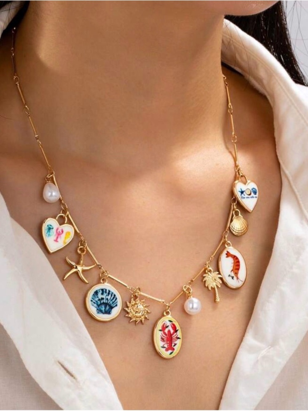 Beach Charm Necklace